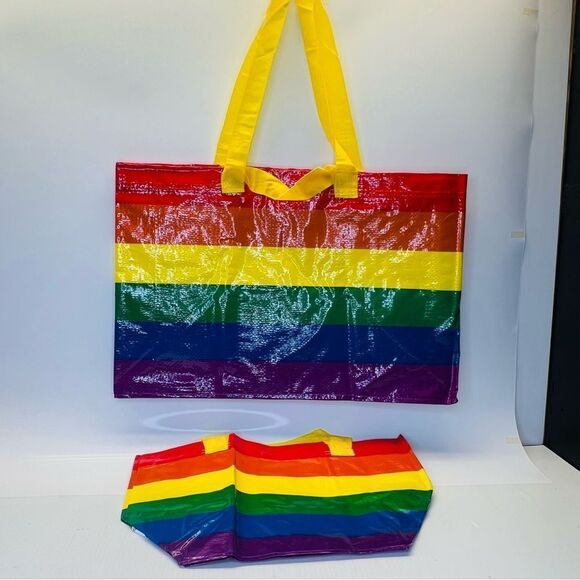 IKEA - Storstomma Large and Small Multicolor Bag Tote Support LGBTQ+ Gay Pride - Picture 7 of 7